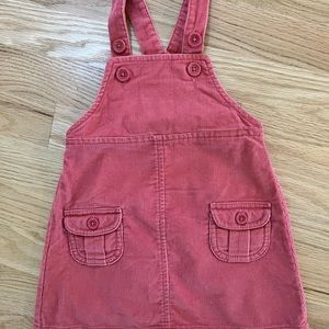 Ann Taylor LOFT BABY cord jumper pink 6-12m